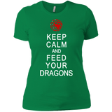 T-Shirts Kelly Green / X-Small Feed dragons Women's Premium T-Shirt