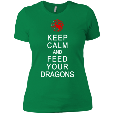 T-Shirts Kelly Green / X-Small Feed dragons Women's Premium T-Shirt