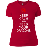 T-Shirts Red / X-Small Feed dragons Women's Premium T-Shirt