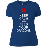 T-Shirts Royal / X-Small Feed dragons Women's Premium T-Shirt