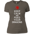 T-Shirts Warm Grey / X-Small Feed dragons Women's Premium T-Shirt