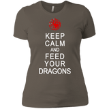 T-Shirts Warm Grey / X-Small Feed dragons Women's Premium T-Shirt