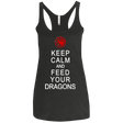 T-Shirts Vintage Black / X-Small Feed dragons Women's Triblend Racerback Tank