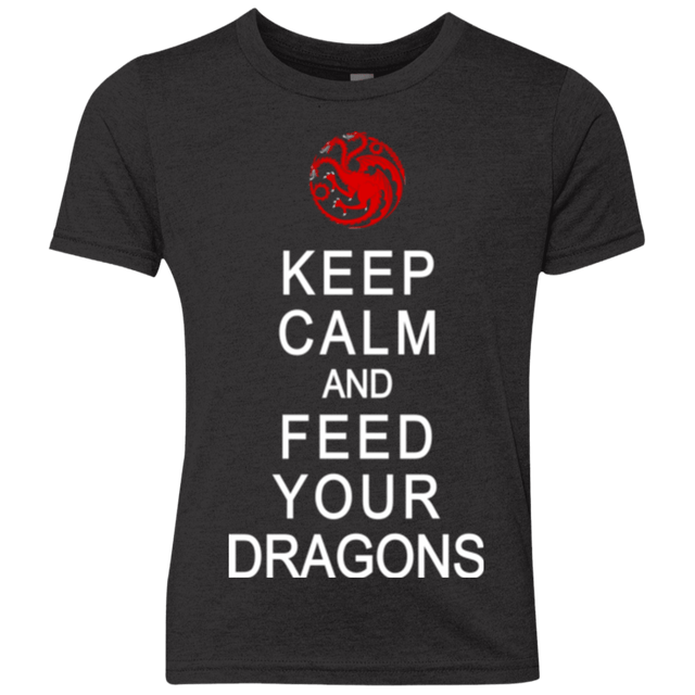 T-Shirts Vintage Black / YXS Feed dragons Youth Triblend T-Shirt