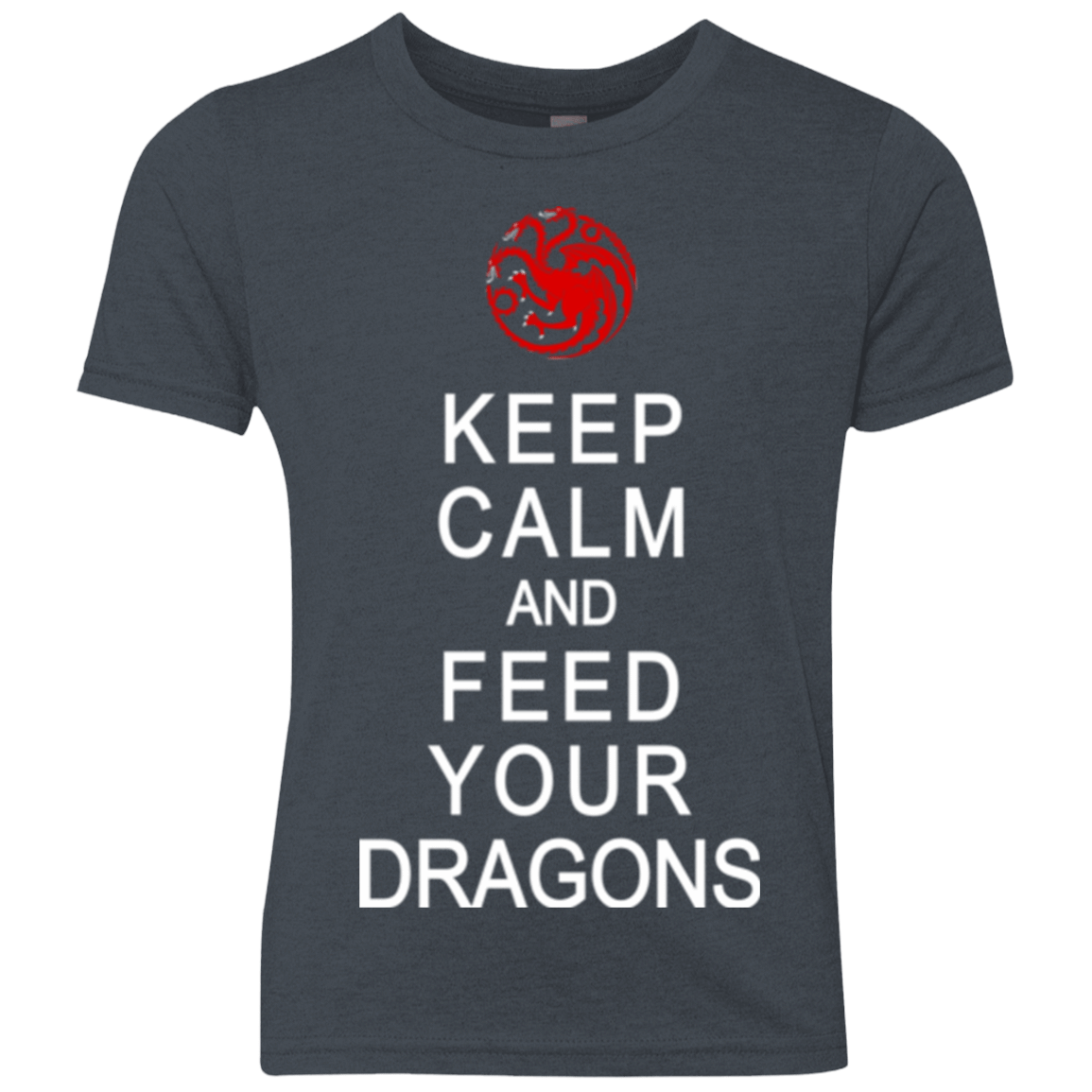 T-Shirts Vintage Navy / YXS Feed dragons Youth Triblend T-Shirt