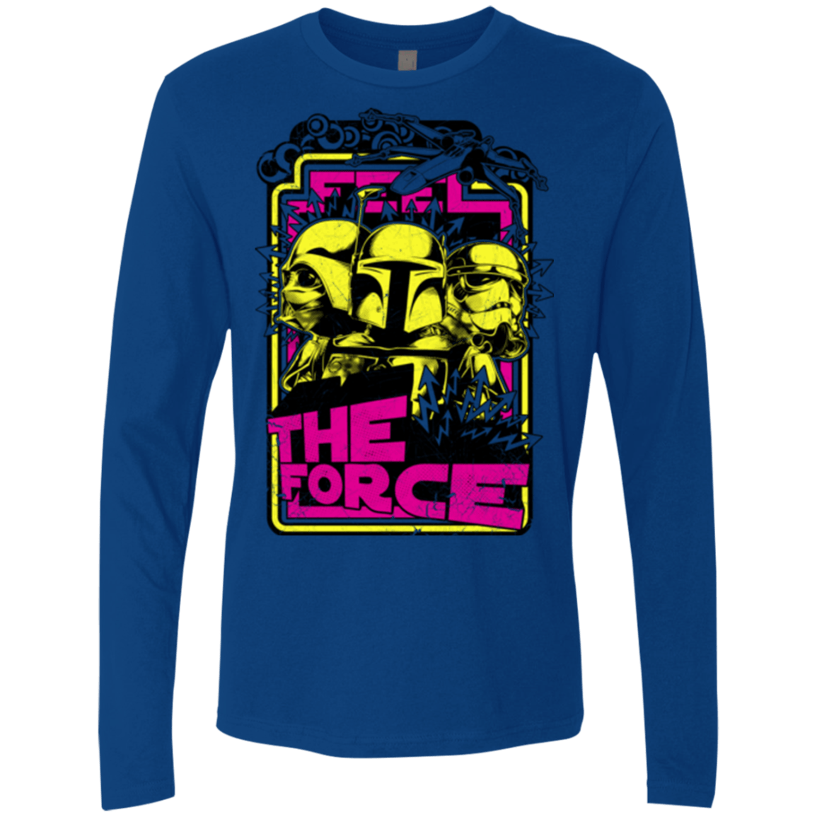 T-Shirts Royal / Small Feel The Force Men's Premium Long Sleeve