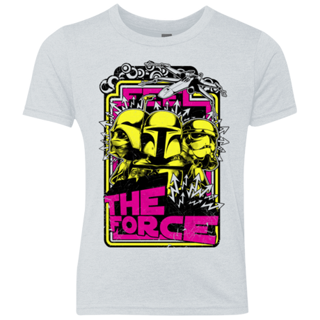 T-Shirts Heather White / YXS Feel The Force Youth Triblend T-Shirt