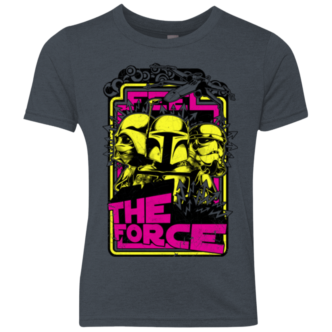 T-Shirts Vintage Navy / YXS Feel The Force Youth Triblend T-Shirt