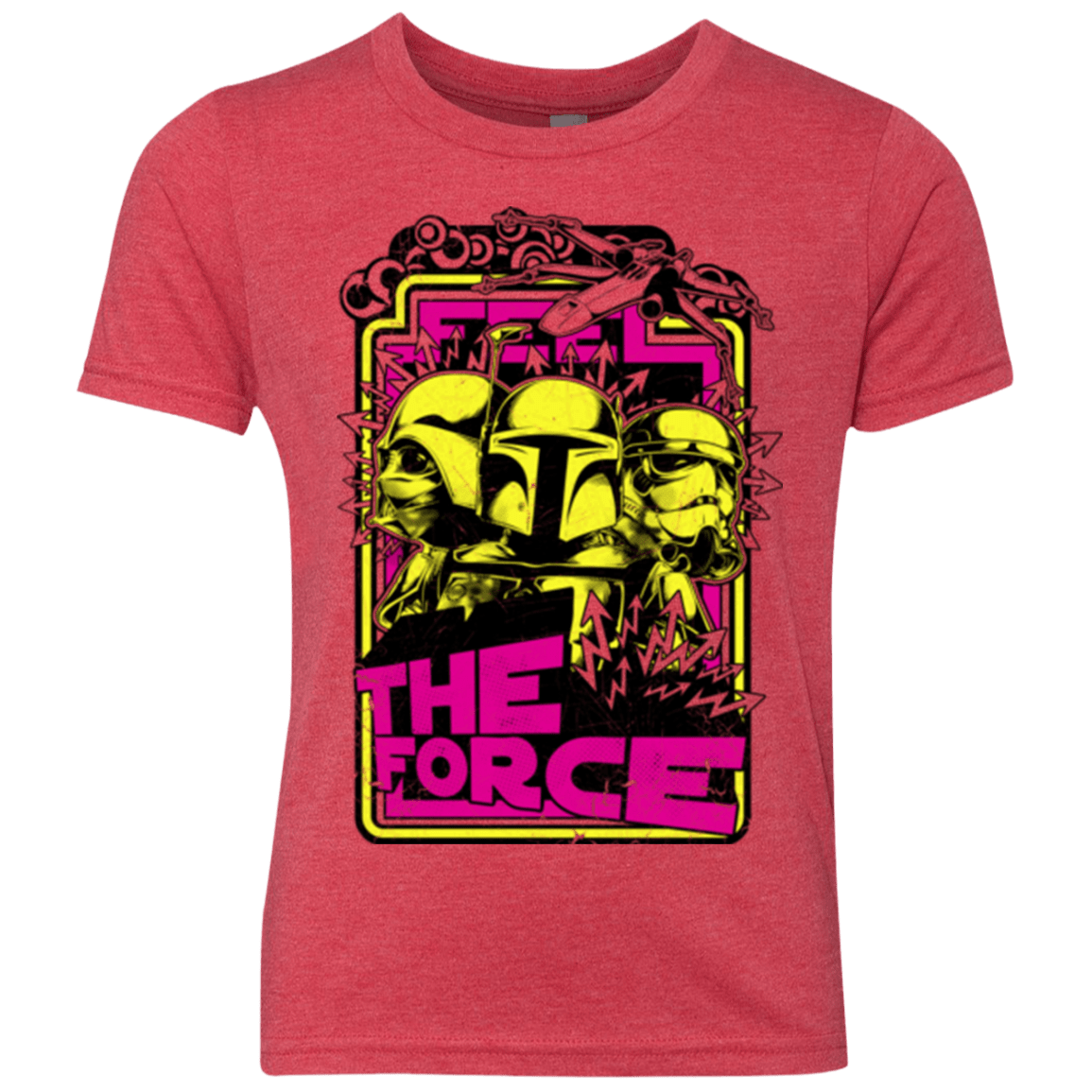 T-Shirts Vintage Red / YXS Feel The Force Youth Triblend T-Shirt