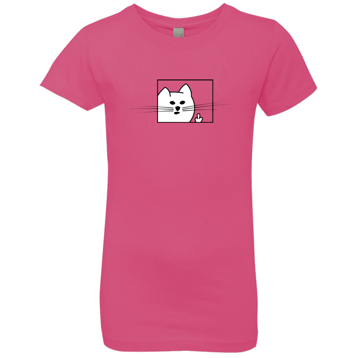 T-Shirts Hot Pink / YXS Feline Flip Girls Premium T-Shirt