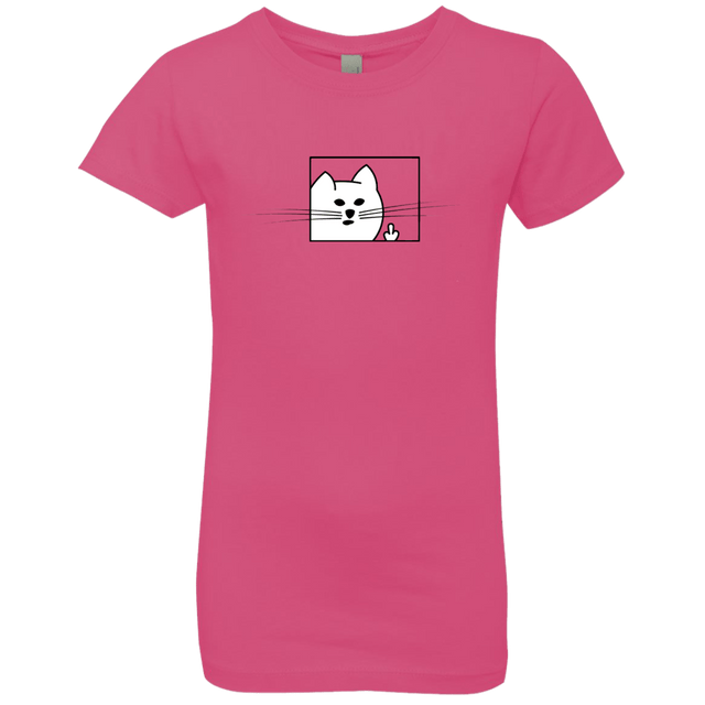 T-Shirts Hot Pink / YXS Feline Flip Girls Premium T-Shirt