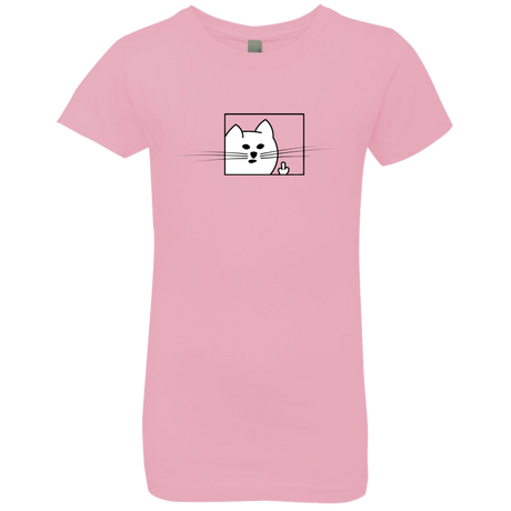 T-Shirts Light Pink / YXS Feline Flip Girls Premium T-Shirt