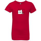 T-Shirts Red / YXS Feline Flip Girls Premium T-Shirt