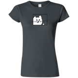 T-Shirts Charcoal / S Feline Flip Junior Slimmer-Fit T-Shirt