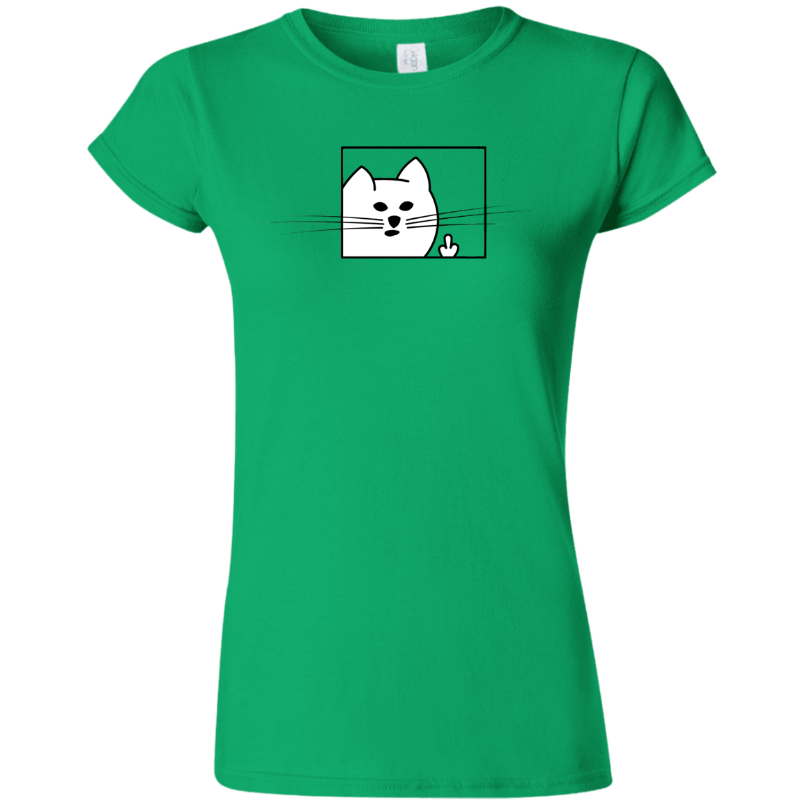 T-Shirts Irish Green / S Feline Flip Junior Slimmer-Fit T-Shirt