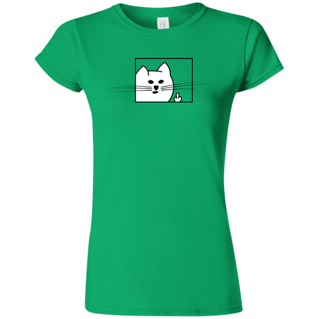 T-Shirts Irish Green / S Feline Flip Junior Slimmer-Fit T-Shirt