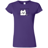 T-Shirts Purple / S Feline Flip Junior Slimmer-Fit T-Shirt