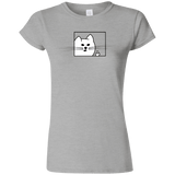 T-Shirts Sport Grey / S Feline Flip Junior Slimmer-Fit T-Shirt