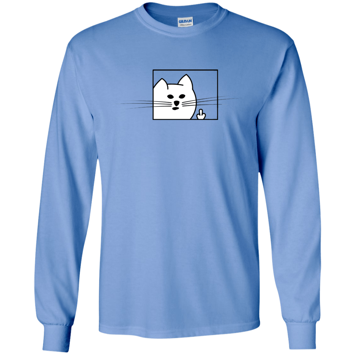 T-Shirts Carolina Blue / S Feline Flip Men's Long Sleeve T-Shirt