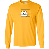T-Shirts Gold / S Feline Flip Men's Long Sleeve T-Shirt