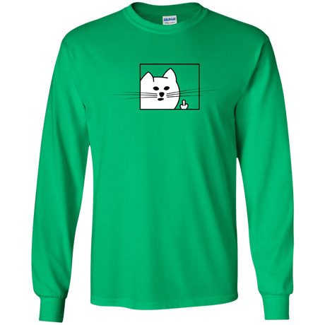 T-Shirts Irish Green / S Feline Flip Men's Long Sleeve T-Shirt
