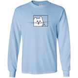 T-Shirts Light Blue / S Feline Flip Men's Long Sleeve T-Shirt