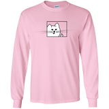 T-Shirts Light Pink / S Feline Flip Men's Long Sleeve T-Shirt