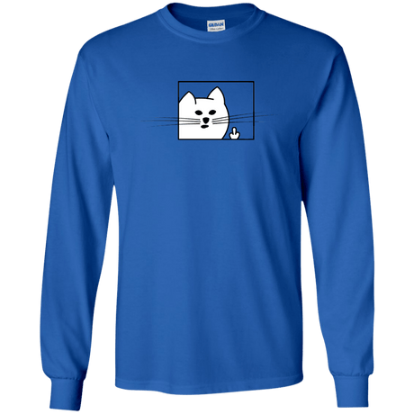 T-Shirts Royal / S Feline Flip Men's Long Sleeve T-Shirt