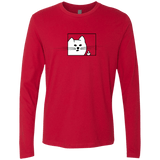 T-Shirts Red / S Feline Flip Men's Premium Long Sleeve