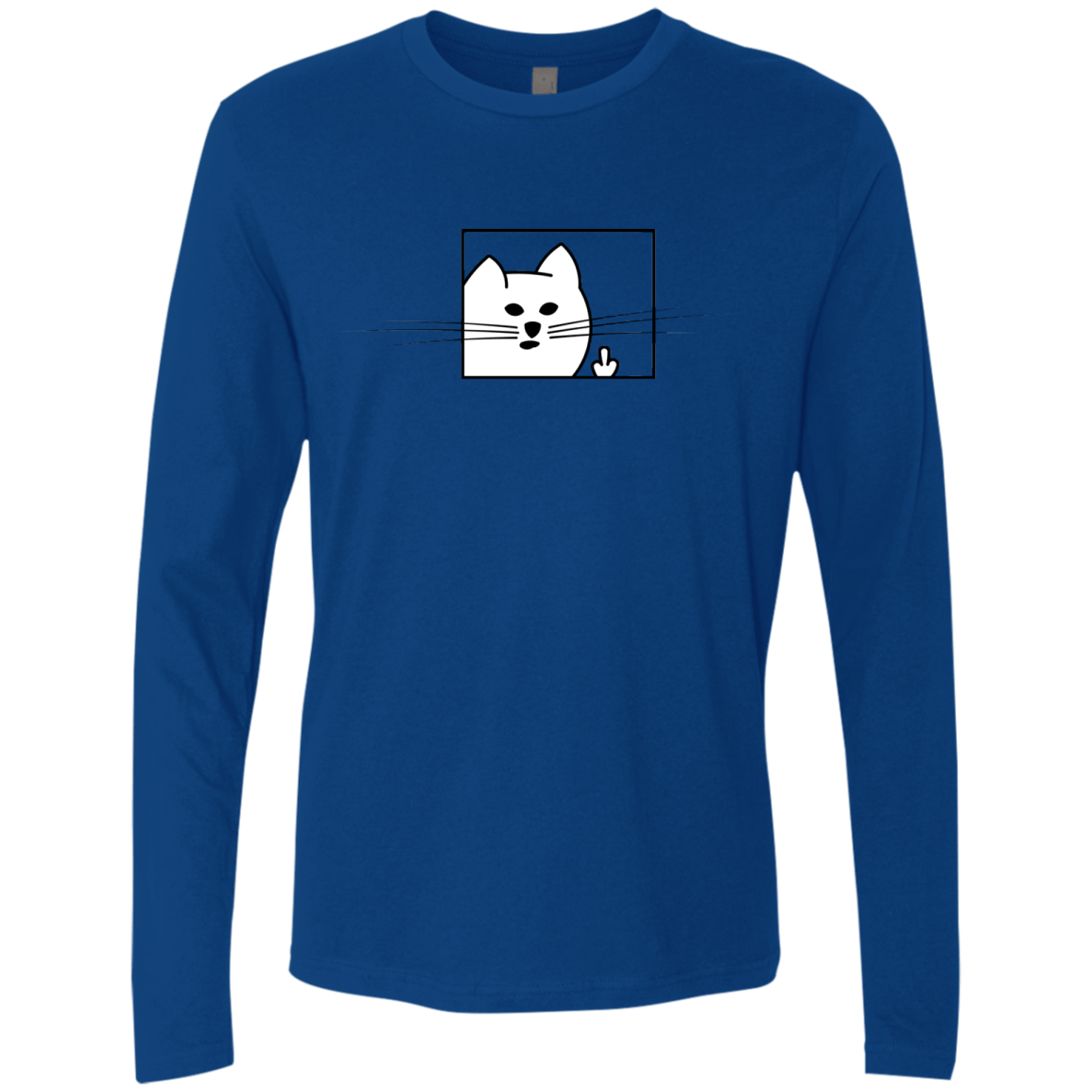 T-Shirts Royal / S Feline Flip Men's Premium Long Sleeve