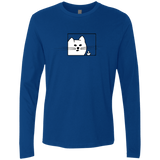 T-Shirts Royal / S Feline Flip Men's Premium Long Sleeve