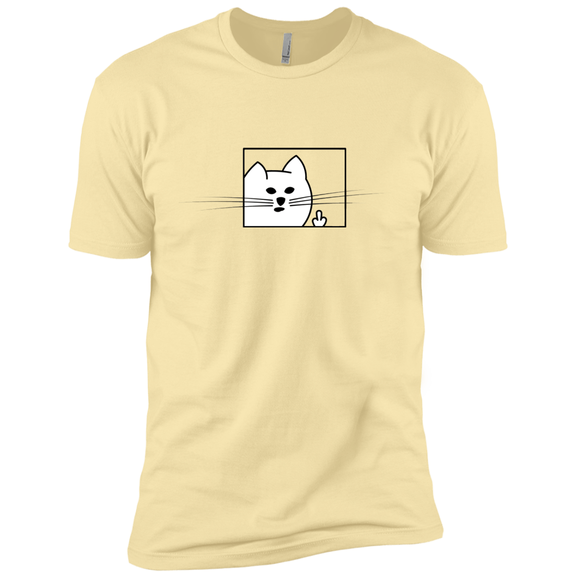 T-Shirts Banana Cream / X-Small Feline Flip Men's Premium T-Shirt