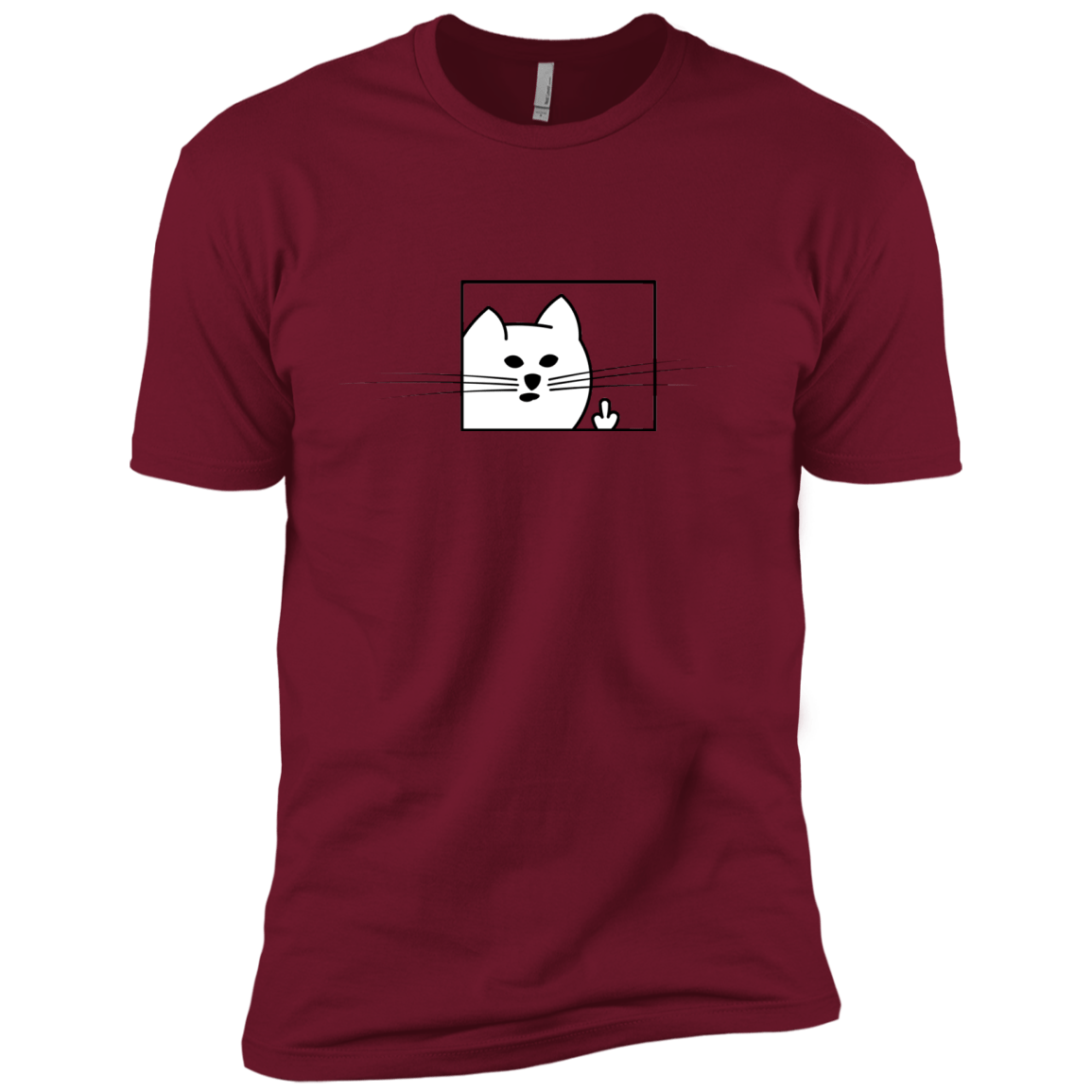 T-Shirts Cardinal / X-Small Feline Flip Men's Premium T-Shirt