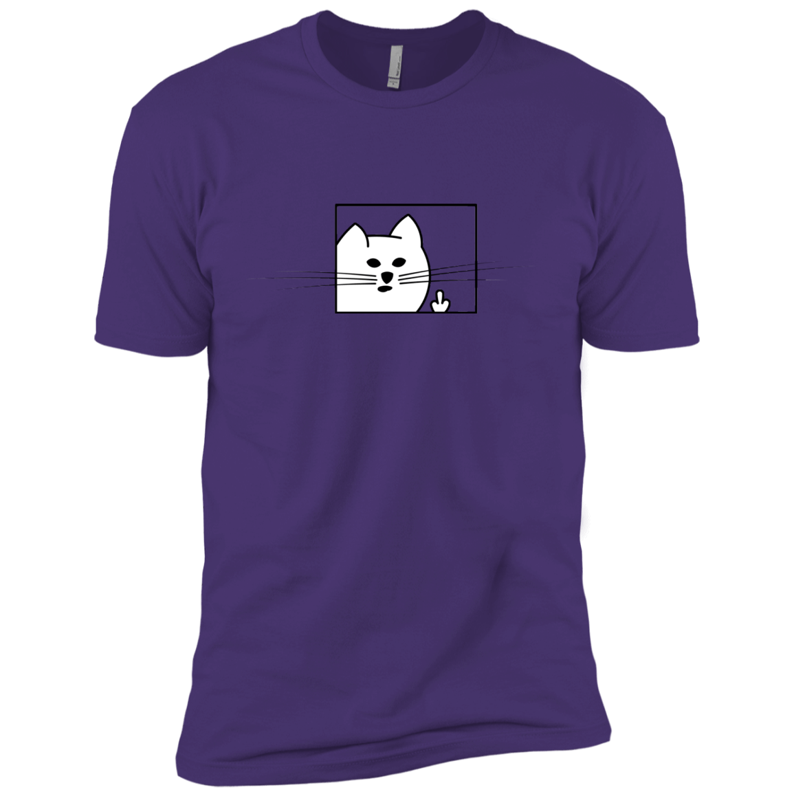 T-Shirts Purple Rush/ / X-Small Feline Flip Men's Premium T-Shirt