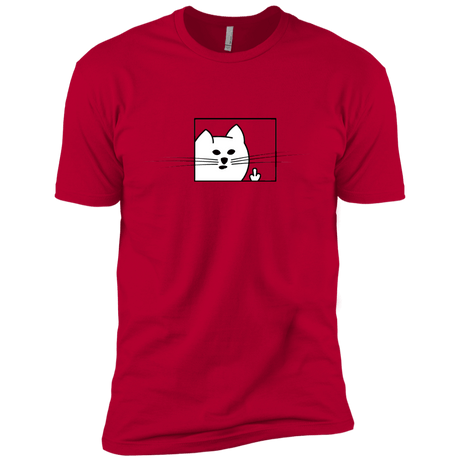T-Shirts Red / X-Small Feline Flip Men's Premium T-Shirt