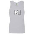 T-Shirts Heather Grey / S Feline Flip Men's Premium Tank Top