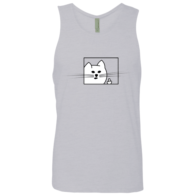 T-Shirts Heather Grey / S Feline Flip Men's Premium Tank Top