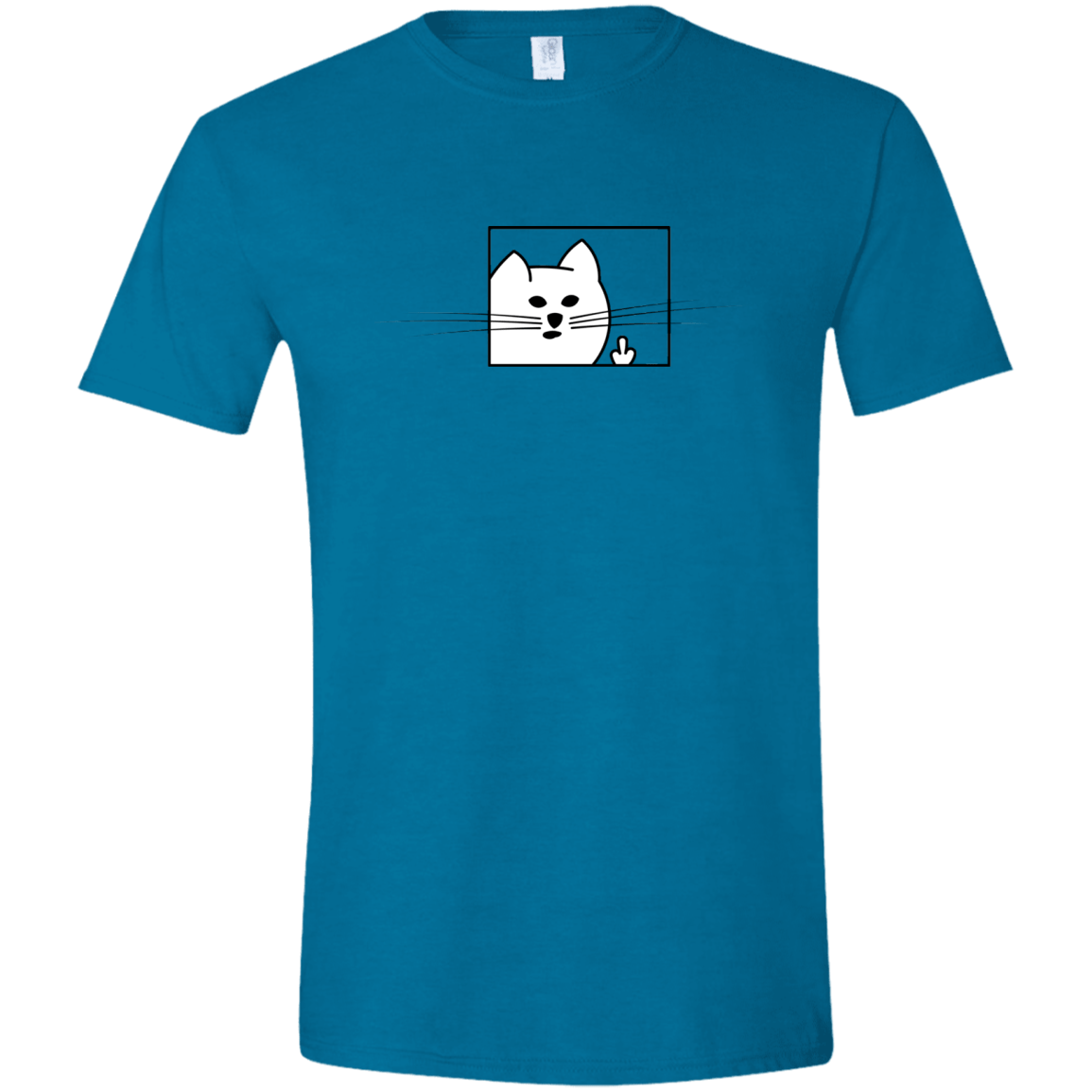 T-Shirts Antique Sapphire / S Feline Flip Men's Semi-Fitted Softstyle