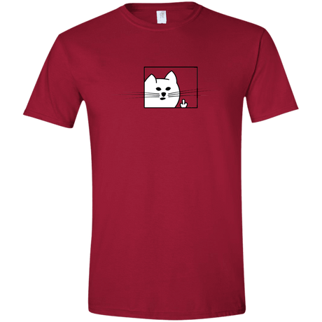 T-Shirts Cardinal Red / S Feline Flip Men's Semi-Fitted Softstyle
