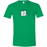T-Shirts Irish Green / S Feline Flip Men's Semi-Fitted Softstyle