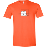 T-Shirts Orange / S Feline Flip Men's Semi-Fitted Softstyle