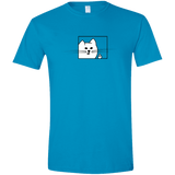 T-Shirts Sapphire / S Feline Flip Men's Semi-Fitted Softstyle