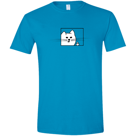 T-Shirts Sapphire / S Feline Flip Men's Semi-Fitted Softstyle
