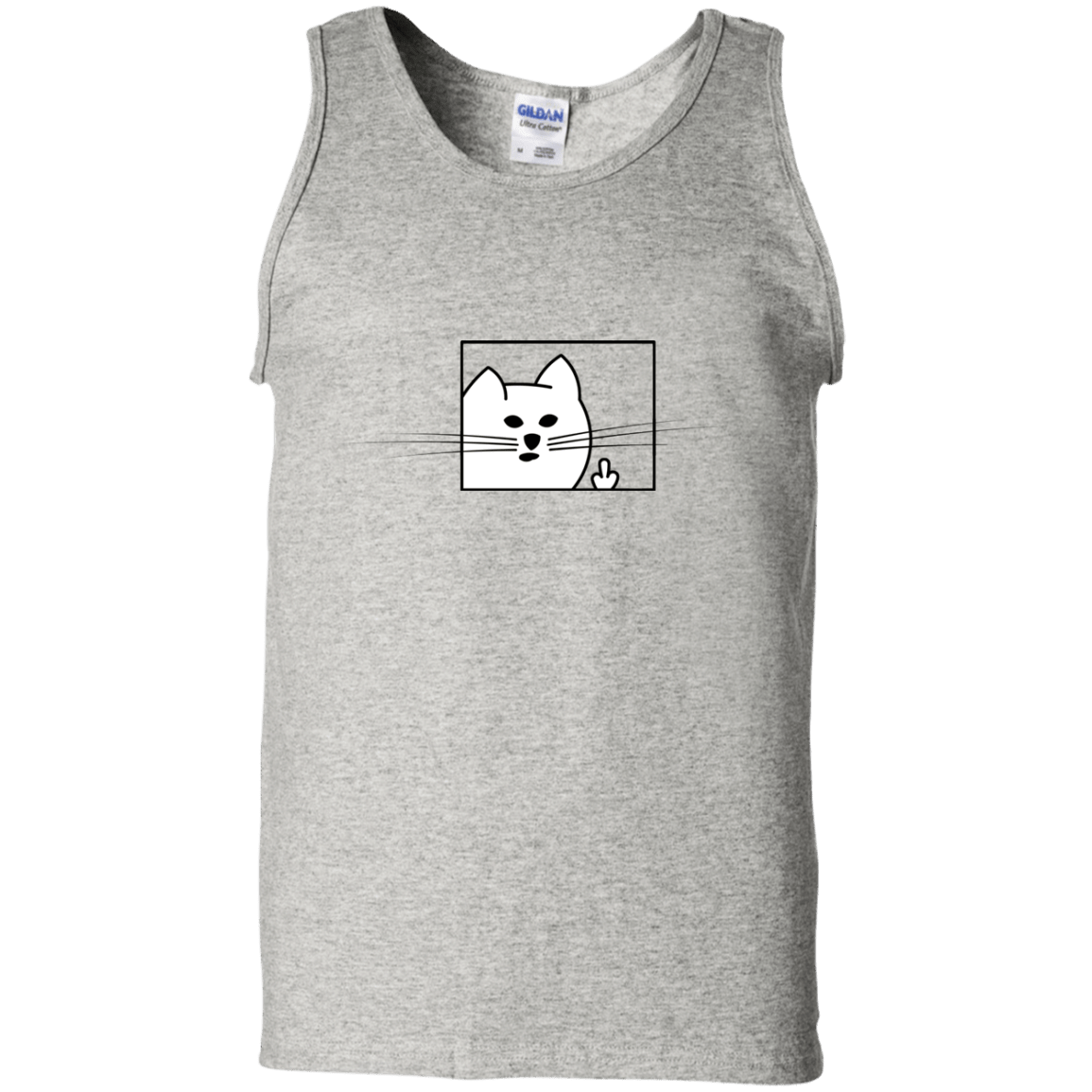 T-Shirts Ash / S Feline Flip Men's Tank Top