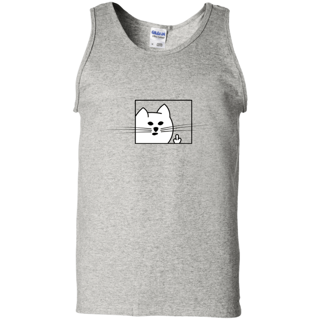 T-Shirts Ash / S Feline Flip Men's Tank Top