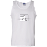 T-Shirts White / S Feline Flip Men's Tank Top
