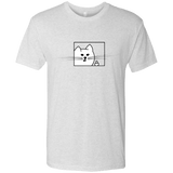 T-Shirts Heather White / S Feline Flip Men's Triblend T-Shirt