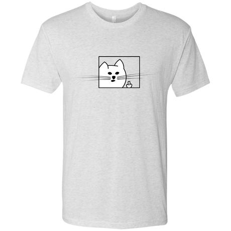 T-Shirts Heather White / S Feline Flip Men's Triblend T-Shirt