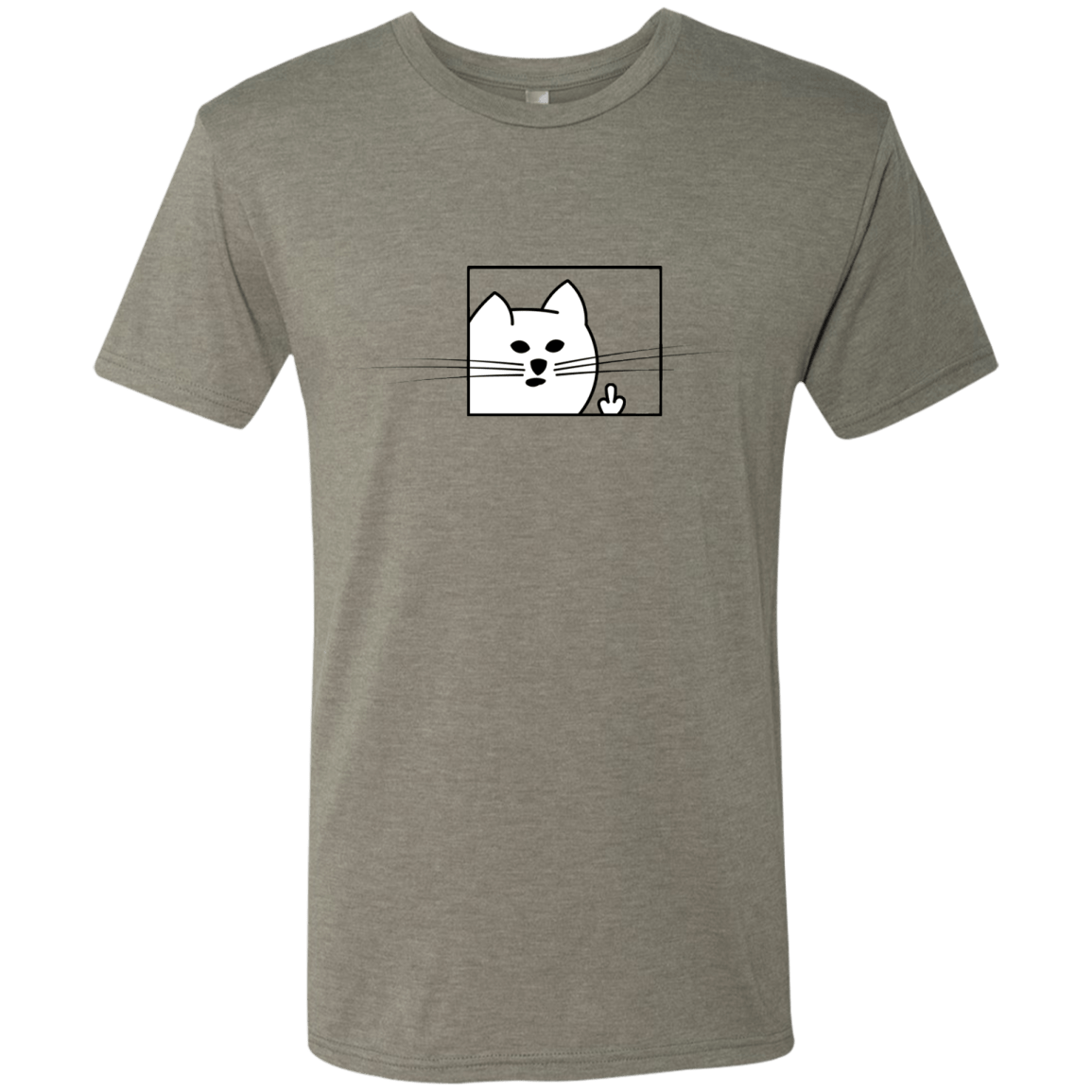 T-Shirts Venetian Grey / S Feline Flip Men's Triblend T-Shirt