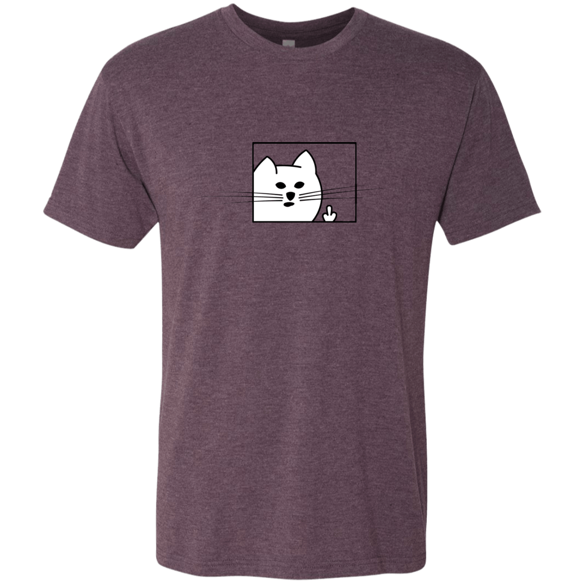T-Shirts Vintage Purple / S Feline Flip Men's Triblend T-Shirt
